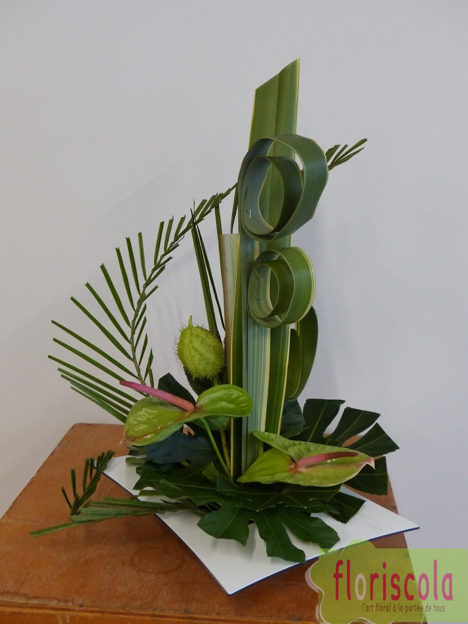 « TOUT EN VERT » ATELIER DU 30 NOVEMBRE MPT 2021 AVEC DOMINIQUE FERRIER