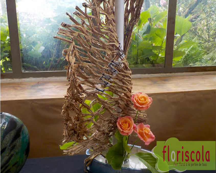 « MARIAGE IKEBANA, RAKU ET KOKEDAMA À EYDOCHE » Ateliers de juin 2024 avec Alain Héry