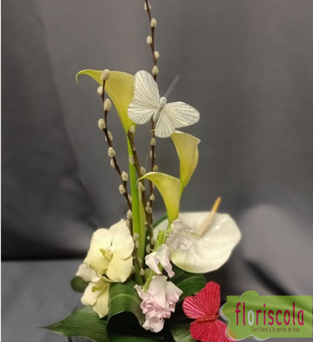 « EQUILIBRE DANS LA FORCE ET LE CALME  » Atelier d’art floral du 01 avril 2025 à la MJC des Allobroges à Grenoble avec Didier Chapel