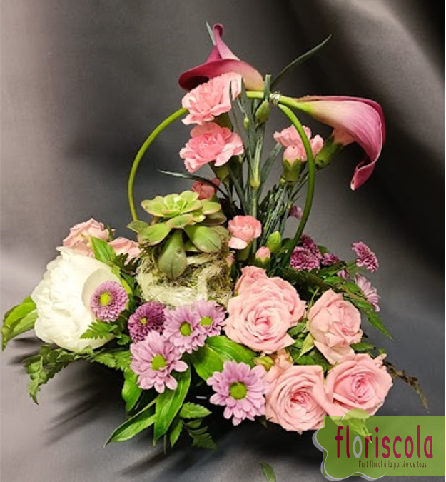  » AU COEUR DE LA NATURE  » Atelier d’art floral du 13 mai 2025 à la MJC des Allobroges à Grenoble avec Didier Chapel